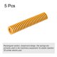 thumbnail image 3 of Troquel Resorte, 18mm OD 100mm Largo 5 Piezas Espiral Estampado Ligera Carga Compresión Troquel Resortes para Impresora 3D Eléctrica Pieza, Amarillo Unique Bargains Muelle de matriz de compresión, 3 of 5