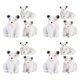 thumbnail image 3 of 12pcs Mini White Bear Statue White Bear Figurine Simulation White Bear Decoration Home Decor, 3 of 4