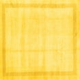 thumbnail image 1 of Ahgly Company Indoor Square Solid Yellow Modern Area Rugs, 8' Square, 1 of 4