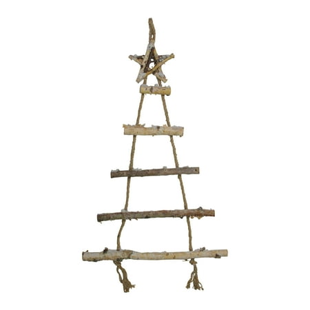 32 Natural 5 Tier Wall Hanging Twig Tree With Star Christmas