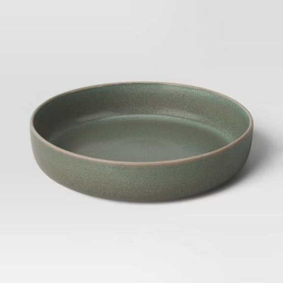 Olive Green Stoneware Tilley Dinner Bowl - Durable Everyday Bowl