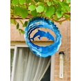thumbnail image 3 of Dundee Deco's Wind Spinner in Gift Box - 3D Hanging Indoor Outdoor Yard Garden Decoration - Mandala - Dolphins, Stars - Blue - 12 inch - Unique Gift Idea For Men Women, Souvenir, Present, 3 of 7