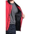 thumbnail image 6 of Victorious Men's Lightweight Contrast MA-1 Bomber Flight Jacket JK752 - Red - 3X-Large, 6 of 7