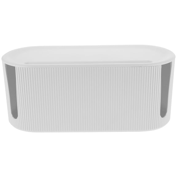 TITINICE Wire Management Box with Detachable Design in White for Power Strip and Adapter Storage