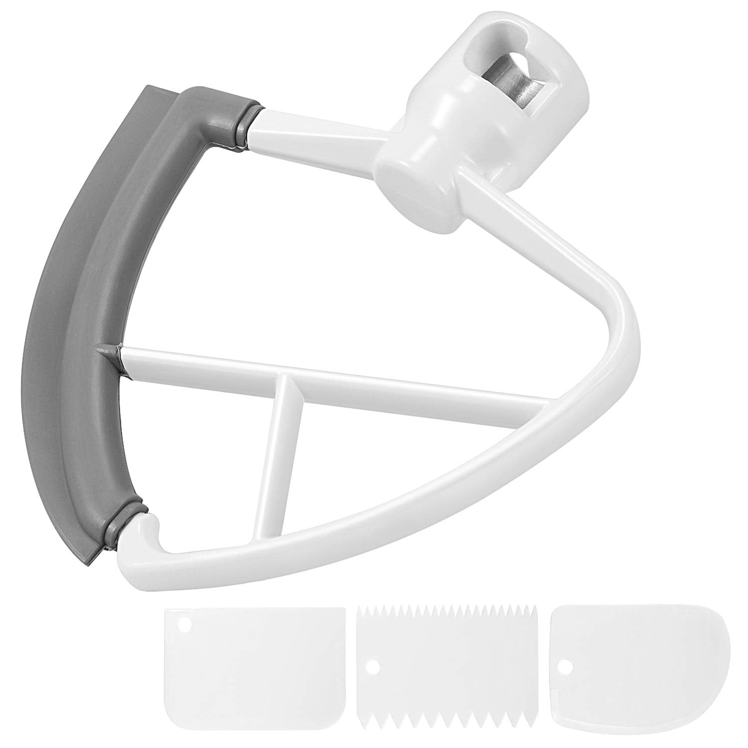 Flex Edge Beater, Tiikiy Mixer Attachment 4.55 Quart TiltHead Stand