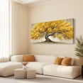 thumbnail image 4 of Canvas Wall Art for Living Room - Large Yellow Tree of Life Canvas Prints, Modern Abstract Nature Painting for Kitchen Bedroom Office Wall Decor, 4 of 7