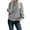 Grey, variant on Women's Pullover Sweater Ladies Long Soft Sweatshirts Cotton Sweaters for Women Mid Neck Loose Long Light Sweater for Women Cotton Sweaters Sleeve Knit Solid Color Long Soft Sweatshirts