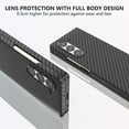 thumbnail image 3 of Aramid Fiber Case for Samsung Galaxy Z Fold 6 Case Aramid Fiber Thin Fit Slim Minimalist 6 FT Military Grade Drop Protection Case with Wireless Charging, Black, 3 of 14