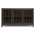 thumbnail image 5 of Connaught 60 inch Wide Solid Wood Wide Storage Cabinet Buffet in Chestnut Brown, 5 of 13