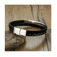 thumbnail image 4 of Pulsera de Hombre  Esclava Acero Inoxidable color negro, 4 of 4