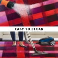 thumbnail image 5 of Red Purple Outdoor Rug for Patio/Deck/Porch, Non-Slip Large Area Rug 6 x 9 Ft, Striped Plaid Modern Abstract Oil Painting Indoor Outdoor Rugs Washable Area Rugs, Reversible Camping Rug Carpet Runner, 5 of 8