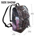 thumbnail image 2 of Disketp Cat Astronaut In Space Mochila de Cuero para Mujer, Bolso de Espalda Antirrobo con Estilo para Viaje, Trabajo y Uso Diario, 2 of 4