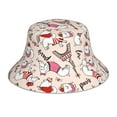 thumbnail image 3 of Daiia Dachshund And Eiffel Tower Pattern Bucket Hat - Trendy Cotton Sun Hat for Beach, Golf, Fishing - Fun Outdoor Vacation Boonie for Men and Women, 3 of 9