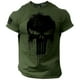 thumbnail image 3 of Camiseta para hombre con estampado 3D de calavera patriótica militar, camiseta de manga corta de gran tamaño, ropa deportiva para hombre, camisetas superiores, 3 of 4