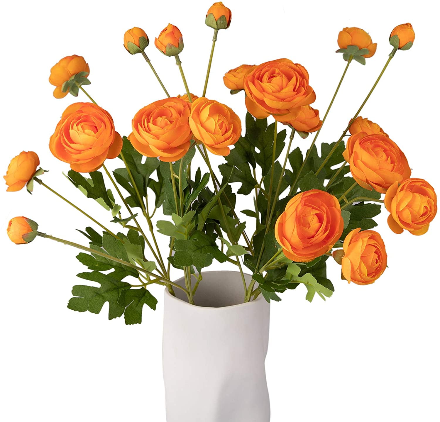 Artificial Silk Flowers Ranunculus Fake Flower,Suitable for Core Decorations,Weddings,Homes,Artistic Decorations,and Props (Pink)