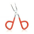 thumbnail image 2 of Flmtop Practical Flat Tip Eyebrow Tweezer Clamp Clipper Makeup Scissor Hair Removal Tool, 2 of 7