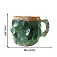 thumbnail image 3 of Crystal Coffee Mugs, Elegant Translucent Resin Coffee Mug ,400ml Colorful Mineral Crystal Coffee Mug, 11 OZ, Ergonomic Handle, （Without inner liner), 3 of 6