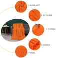 thumbnail image 3 of PiccoCasa Decorative Fringe Throw Blanket for Couch Bed Sofa Acrylic Knit Woven Blanket 50"x60" Orange, 3 of 6