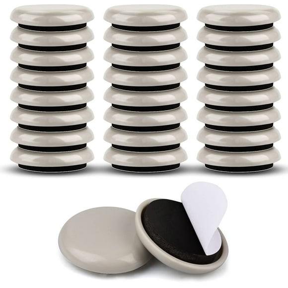 Deslizadores de muebles de 1-1/4 "para alfombras y pisos de madera, 24 almohadillas para muebles para mover rápida y fácilmente cualquier artículo y proteger el piso