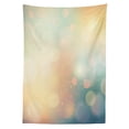 thumbnail image 3 of Ambesonne Abstract Tablecloth Rectangular Table Cover, Ocean Themed Sunbeams, 60"x90", Dark Blue and Pale Green, 3 of 4