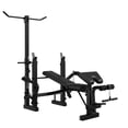 thumbnail image 1 of Gaderth Adjustable 4 in 1 Weight Bench with Leg Developer, Barbell Rack, Butterfly Arm and Preacher Curl Pad, 900 Lb Capacity Multi Function Workout Bench for Home Gym Strength Training, 1 of 6