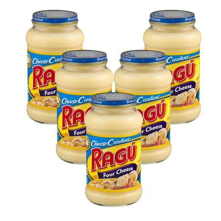 (5 Pack) RagÃÂº Cheese Creations Four Cheese Sauce 16 (Best Ever Cheese Sauce)
