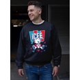 thumbnail image 2 of Polar-Bear ICEE Love - Adorable Cool Heart Graphic Men's Sweatshirt, 2 of 4