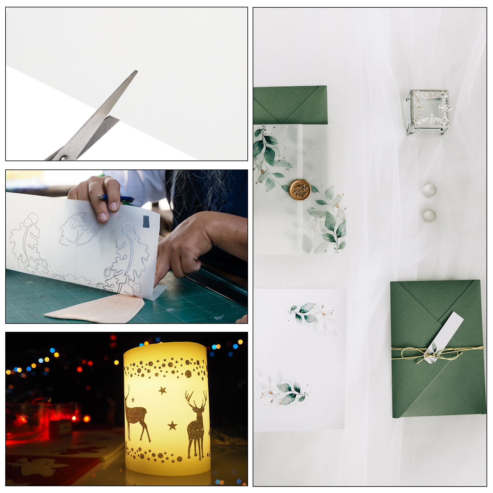 150 Sheets Vellum Paper 5x7, Vellum Paper Printable Translucent Paper for Invitations Laser Inkjet Printing, White