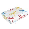 thumbnail image 4 of Polyester Long Towel Multi-Size Water Absorption Good Bright Fluffy Soft For Bathroom Swimming Pool Beach Outdoor Travel Playful Thin Cartoon Primary Color Ribbon Bow Pattern, 4 of 8