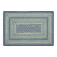 thumbnail image 5 of VHC Brands Jolie Farmhouse 20"x30" Accent Rug Blue Textured Jute Striped Pad Rectangle Floor Decor, 5 of 7