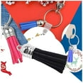 thumbnail image 4 of 28 Pieces Keychain Charms Creative Delicate Keyring Pendant Tassels Simple Handbag Decor Tassel Craft Decoration DIY Accessory Royalblue, 4 of 9