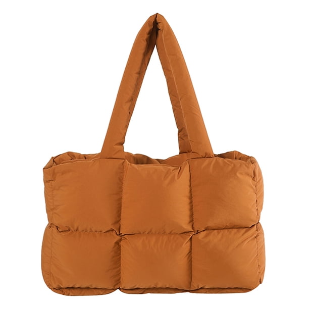 Bolsa nube Simple bolsas hinchadas estéticas para mujer Color sólido acolchado gran capacidad bolso mano suave en la bolsos a moda