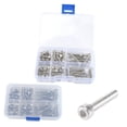 thumbnail image 3 of AURARMLET 60PCS Metric Machine Screw Set Stainless Steel Hex Socket Head for Household Appliances, 3 of 8