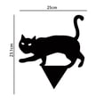 thumbnail image 3 of Paquete de 3 letreros de Halloween para gatos negros, decoración de césped para gatos negros al aire libre JAMW Sencillez, 3 of 5