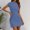 Navy, variant on Elegant Women's Formal Dress For Business Meetings A Line Design Classic Solid Color Versatile Wear For Spring And Summer High Low Dress Pus Size Dresses Courthouse Wedding Dress plus Size Womens plus