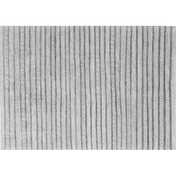 Ahgly Company Indoor Rectangle Solid Gray Modern Area Rugs, 5' x 8'