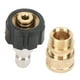 thumbnail image 5 of Conector Rápido De Lavadora A Presión M22, Latón, 5000 Psi, 4 Pcs, Adaptador De Conexión Rápida Establecida Para Lavadoras De Alta Presión, Conexiones De Manguera Fáciles,, 5 of 7