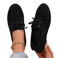thumbnail image 5 of Willtoo Loafers for Women Slip On Closed Toe Casual Work Flats Shoes Non Slip Business Comfortable Dressy Office Loafer with Bow, 5 of 5