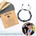 thumbnail image 4 of 2025 Graduation Gifts for Him Boys Men, 5th 6th 8th Grade Kindergarten Preschool High School College Master Degree Elementary Middle School Graduation Cross Bracelet Gifts with Card for Him Boys, 4 of 7