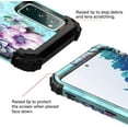 thumbnail image 6 of Casetego Phone Case for Samsung Galaxy S20 FE 5G&4G Case,Floral Three Layer Heavy Duty Sturdy Shockproof Full Body Protective Cover,Blue Flower., 6 of 8