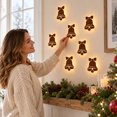 thumbnail image 4 of LED Christmas Wall Decor Light, 7Pcs Wood Bell Christmas Hanging Wall Lights Lighted Wall Art for Christmas Home Decor, 4 of 7