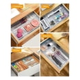 thumbnail image 4 of 25pcs Plastic Drawer Organizers, 4 Sizes Transparent Drawer Organizers for Bathroom, Dressing Table, Cosmetics,Tableware, 4 of 5