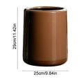 thumbnail image 3 of Xihbxyly Basurero de Gran Capacidad, Material Abs Duradero, Fácil de Limpiar, Elegante Diseño Marrón, Estructura de Doble Capa, Ideal para Sala de Estar, Cocina y Dormitorio, Tamaño 29 X 25 X 18 Cm., 3 of 6