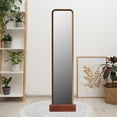thumbnail image 4 of COOPHYA 1Pcs Floor Mirror Support with Luxury Walnut Design for Adults, 4 of 8