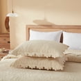 thumbnail image 6 of 3 Pcs Elegantly Embroidered 100% Cotton Oversized Quilt Bedspread Set TL140, 6 of 9