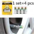 thumbnail image 3 of Tapa de presión de neumáticos de coche, tapa de válvula de advertencia de detección de presión de neumáticos, monitor de presión de neumáticos de acero inoxidable, 3 of 3