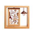 thumbnail image 1 of Comida Cocina Francia Torre Eiffel Marco giratorio de madera 4x6, 1 of 3