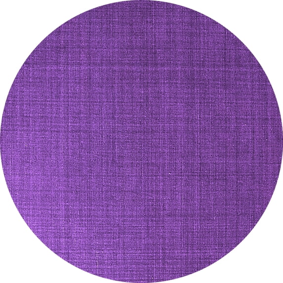 Ahgly Company Indoor Round Oriental Purple Industrial Area Rugs, 7' Round