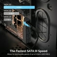 thumbnail image 6 of SABRENT SATA III (6 Gbit/s) Straight Data Cable with Locking Latch for HDD/SSD/CD and DVD Drives (3 Pack - 20-Inch) in Black (CB-SFK3), 6 of 7