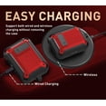 thumbnail image 4 of Airpods Pro 2/Pro Case Lock with Cleaner kit&Replacement Ear Tips(S/M/L), Rugged AirPod Pro 2nd/1st Generation Protective Cover for iPod Pro Gen 2023/2022/2019 with Keychain, Black/Red, 4 of 7